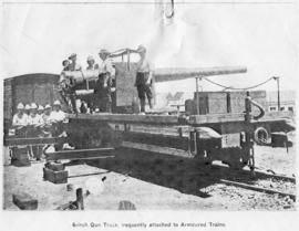 Circa 1901. Six-inch gun. (Publication on armoured trains in the Anglo Boer War)