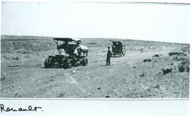Renault FWD lorry in desert.
