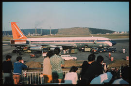 Durban. Louis Botha Airport. SAA Boeing 707.
