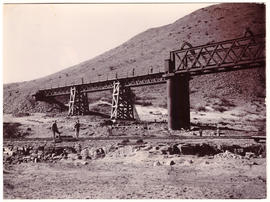 Norvalspont, circa 1900. Main and diversion bridges.