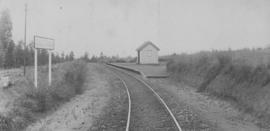 Greytown (later Fairlie), 1895. Small station building in the distance. (EH Short) [SEE N15860]