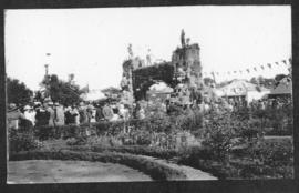 Ladysmith, June 1925. Welcoming arch for Royal visit with crowd. (Album on Natal electrification)