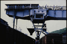 Durban, September 1984. Loading facility at Bluff terminal in Durban Harbour. [T Robberts]