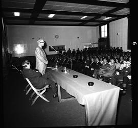 Johannesburg, December 1972. General Manager Loubser's Christmas address in the Transport Confere...