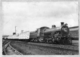 Johannesburg, 16 March 1934. SAR Class 16B No 809 hauling the Royal Train with Prince George from...