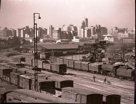 "Johannesburg, 1945. Goods yard at Kazerne."