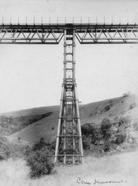 Inchanga, 1876. Part of the Inchanga viaduct, later dismantled.