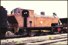 October 1990. Disused Industrial steam locomotive operated by the Rustenburg Platinum Mines as th...