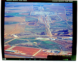 Bapsfontein, September 1984. Aerial view of Sentrarand marshalling yard. [D Dannhauser]