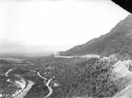 Ceres Railway, circa 1912. View down Michell's Pass.