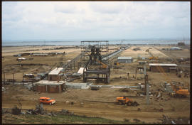 Richards Bay, 1975. Coal terminal at Richards Bay Harbour under construction.