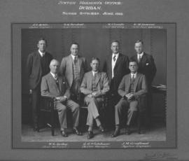 Durban, June 1928. Senior officers of the System Manager's office.