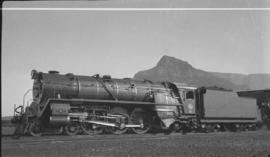 Cape Town. SAR Class 16E No 854 in mint condition at Paarden Eiland depot.
