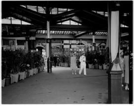 Pietermaritzburg, 18 March 1947. King George VI and Princess Elizabeth in the station.