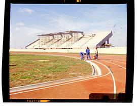 Bapsfontein, December 1982. Sports complex at Sentrarand. [T Robberts]