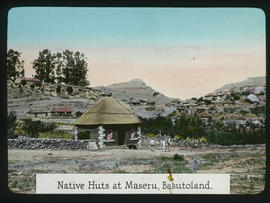 Basutoland. Native huts.