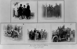 Beaconsfield, 10 April 1908. Collage of five images of opening ceremony of the Beaconsfield - Blo...