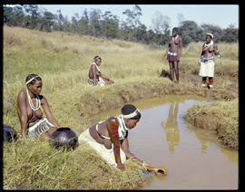 Zululand, 1961. Fetching water.