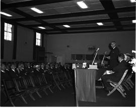 Johannesburg, August 1971. Retirement ceremony for Mr Lehman in the Transport Conference Hall.