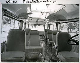
SAR Chevrolet motor coach bus interior.
