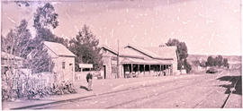 "Aliwal North, 1896. Railway station buildings."