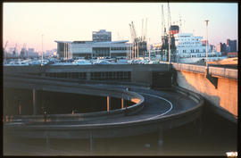 Durban, July 1968. Traffic intersection at Ocean terminal in Durban Harbour. [HH Kruger]