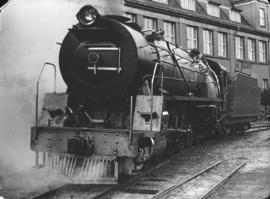 SAR Class 15E No 2896 built by Berliner Maschinenbau in 1936, shown at their works.