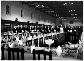 Johannesburg, May 1955. Dinner celebrating amalgamation of all sections at Esselen Park Railway T...
