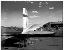 Johannesburg, August 1946. Rand Airport. Douglas DC-4 Skymaster ZS-AUB 'Outeniqua'.