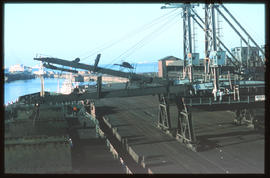 Port Elizabeth, 1985. Manganese dock in Port Elizabeth harbour. [D Dannhauser]