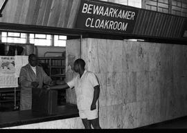 Cape Town, 1971. Cloak room at railway station.