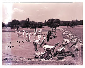 Springs, 1954. Bowling at country club.