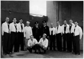 
Crew of Train 202, with Chef Dou van Vuuren fourth from the left.
