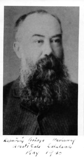 Mr ID Tilney, locomotive superintendent of the CGR Eastern System from 1874 to 1904.