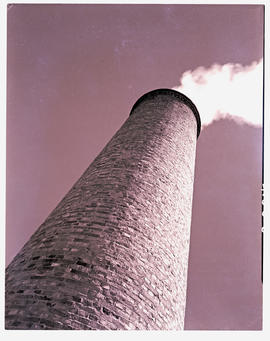 "Kimberley, 1942. Brickmaking chimney stack."