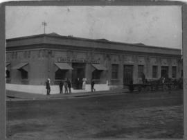 Durban, May 1921. Building addition and carts at Cato Creek.