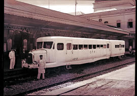 Lourenco Marques, Mozambique, 1936. CFM railcar No ABY9. Michelin. (CFM = Caminhos de Ferro de Mo...