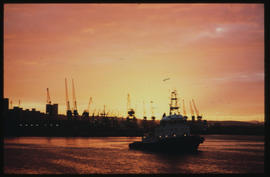 Port Elizabeth, 1981. SAR tug 'Coenie de Villiers' in Port Elizabeth Harbour. [Jan Hoek]