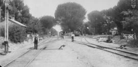 Paarl, 1895. Station in the distance looking south. (EH Short)
