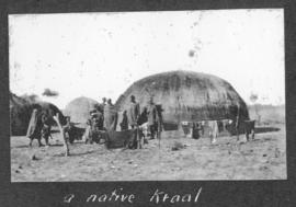 Circa 1925. A native kraal. (Album on Natal electrification)
