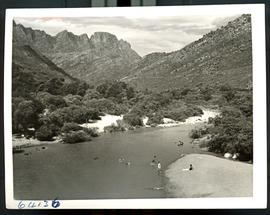 "Ceres district, 1955. Bathers in the Dwars River."