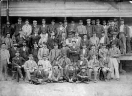 Johannesburg, 1895. NZASM goods officers at Kazerne.