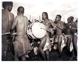 Natal, 1950. Zulu musical band.