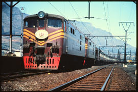 Cape Town, 1967. Trans-Karoo passenger train departing.