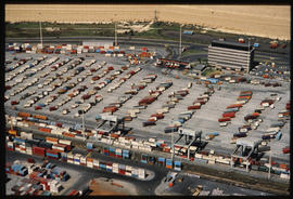 Johannesburg, 1981. Aerial view of Kaserne container depot.