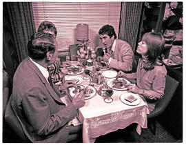 "1978. Blue Train dining car."