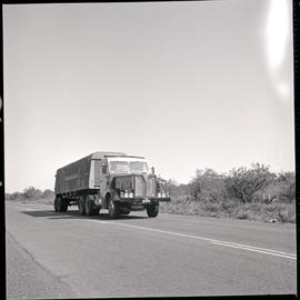 Komatipoort district, 1963. SAR AEC truck on main road.