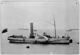Port Elizabeth. Paddle tug 'John Paterson' built for CGR in 1882, sold in 1904 and foundered in J...