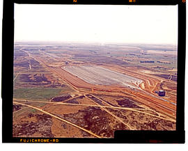 Bapsfontein, October 1984. Aerial view of Sentrarand marshalling yard. [T Robberts]