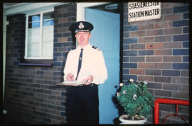 October 1973. Station master. [D Lee]
